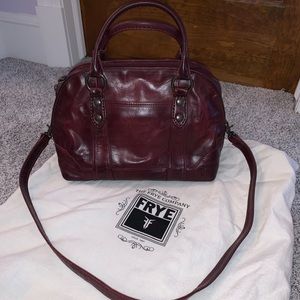 NWT Frye Melissa Domed Satchel in Wine